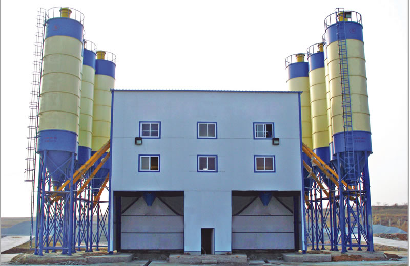HZS120 concrete mixing plant