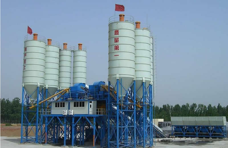 HZS150 concrete mixing plant